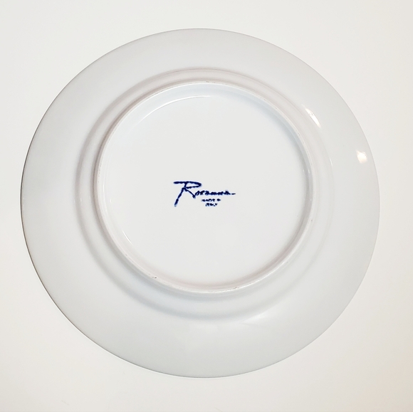 Set of 4 Rosanna Specialite Huile D'Olive Product of France 8" Ceramic Plates - Picture 7 of 8